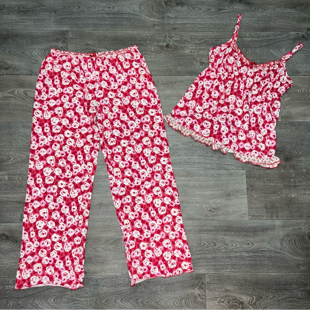 Ann Taylor LOFT 2 piece set pajama pj sleepwear lingerie S/M
